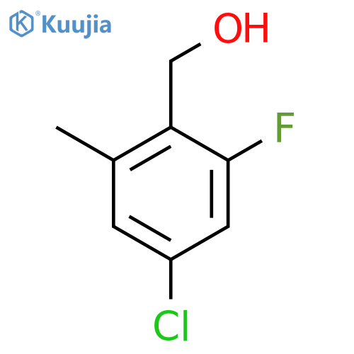 4-Chloro-2-fluoro-6-methylbenzyl alcohol structure