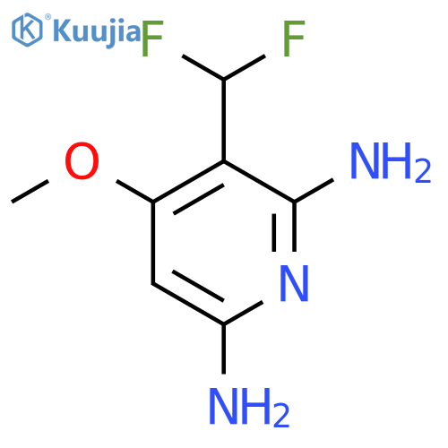 2,6-Diamino-3-(difluoromethyl)-4-methoxypyridine structure