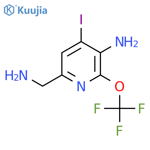 3-Amino-6-(aminomethyl)-4-iodo-2-(trifluoromethoxy)pyridine structure
