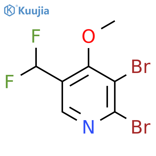 2,3-Dibromo-5-(difluoromethyl)-4-methoxypyridine structure
