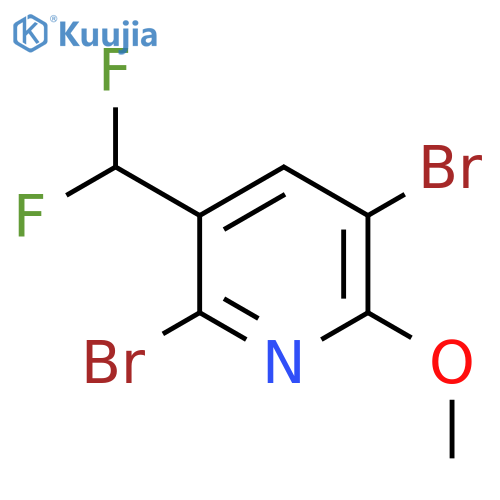 2,5-Dibromo-3-(difluoromethyl)-6-methoxypyridine structure