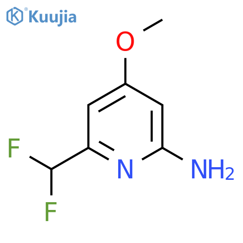 2-Amino-6-(difluoromethyl)-4-methoxypyridine structure