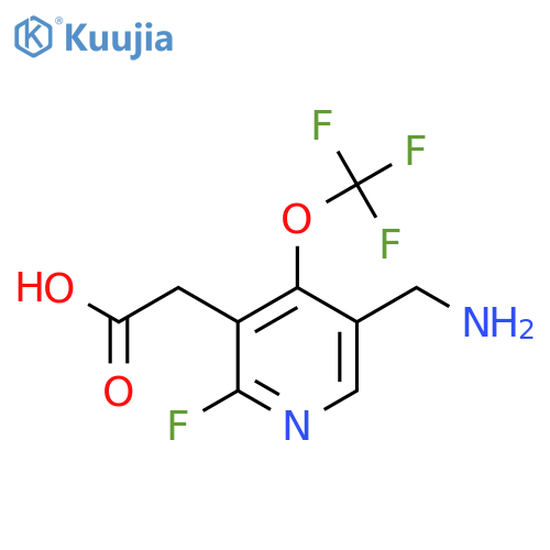 5-(Aminomethyl)-2-fluoro-4-(trifluoromethoxy)pyridine-3-acetic acid structure