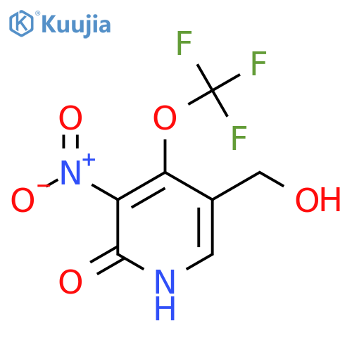 2-Hydroxy-3-nitro-4-(trifluoromethoxy)pyridine-5-methanol structure