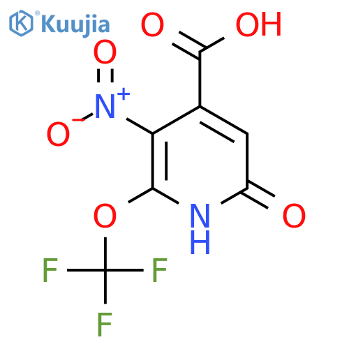 6-Hydroxy-3-nitro-2-(trifluoromethoxy)pyridine-4-carboxylic acid structure
