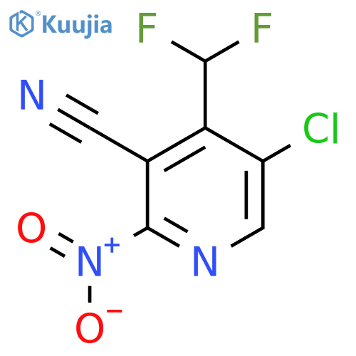 5-Chloro-3-cyano-4-(difluoromethyl)-2-nitropyridine structure