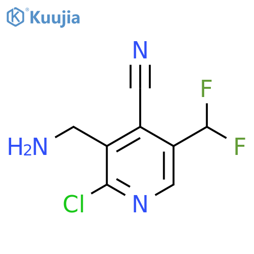 3-(Aminomethyl)-2-chloro-4-cyano-5-(difluoromethyl)pyridine structure