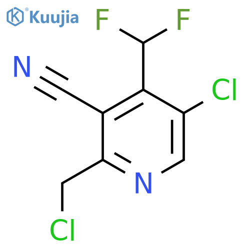 5-Chloro-2-(chloromethyl)-3-cyano-4-(difluoromethyl)pyridine structure