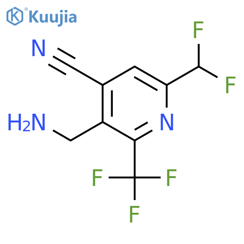 3-(Aminomethyl)-4-cyano-6-(difluoromethyl)-2-(trifluoromethyl)pyridine structure