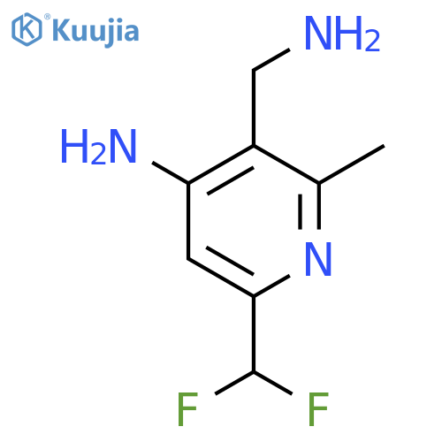 4-Amino-3-(aminomethyl)-6-(difluoromethyl)-2-methylpyridine structure