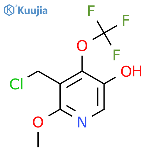 3-(Chloromethyl)-5-hydroxy-2-methoxy-4-(trifluoromethoxy)pyridine structure