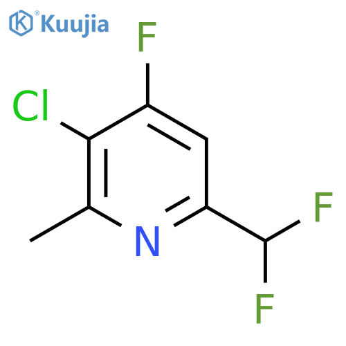 3-Chloro-6-(difluoromethyl)-4-fluoro-2-methylpyridine structure