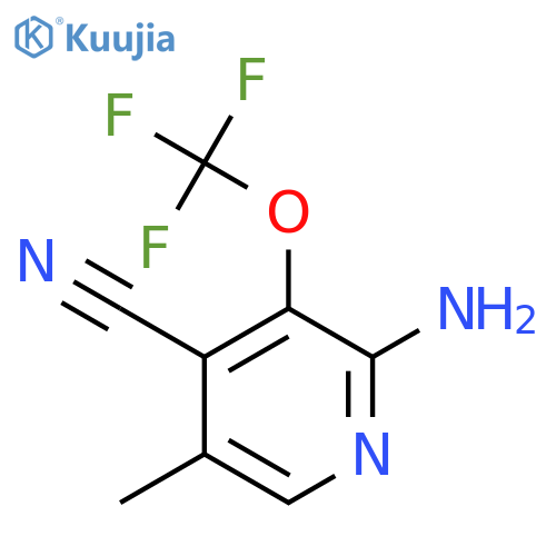 2-Amino-4-cyano-5-methyl-3-(trifluoromethoxy)pyridine structure