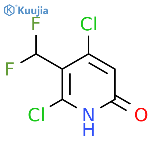 4,6-Dichloro-5-(difluoromethyl)pyridin-2-ol structure