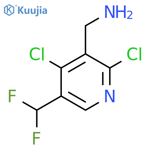 3-(Aminomethyl)-2,4-dichloro-5-(difluoromethyl)pyridine structure