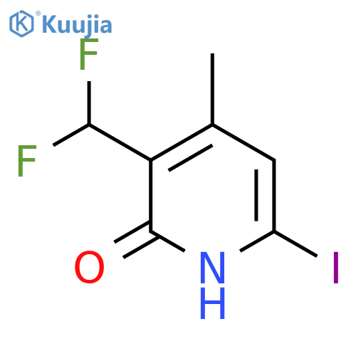 3-(Difluoromethyl)-2-hydroxy-6-iodo-4-methylpyridine structure
