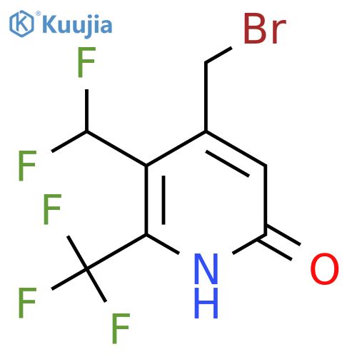 4-(Bromomethyl)-3-(difluoromethyl)-6-hydroxy-2-(trifluoromethyl)pyridine structure