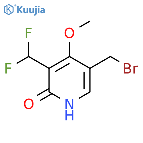 5-(Bromomethyl)-3-(difluoromethyl)-2-hydroxy-4-methoxypyridine structure