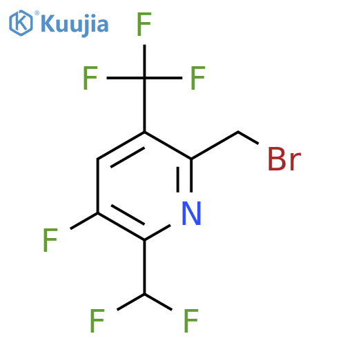 2-(Bromomethyl)-6-(difluoromethyl)-5-fluoro-3-(trifluoromethyl)pyridine structure