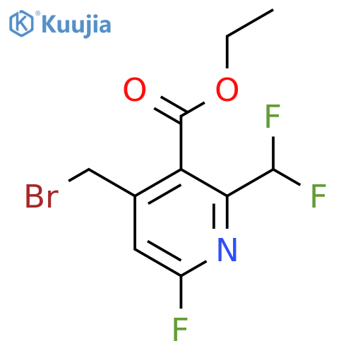 Ethyl 4-(bromomethyl)-2-(difluoromethyl)-6-fluoropyridine-3-carboxylate structure