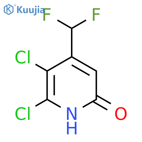 2,3-Dichloro-4-(difluoromethyl)-6-hydroxypyridine structure