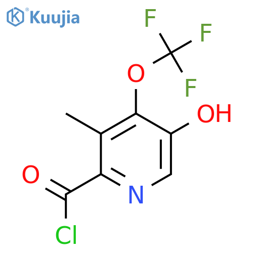 5-Hydroxy-3-methyl-4-(trifluoromethoxy)pyridine-2-carbonyl chloride structure