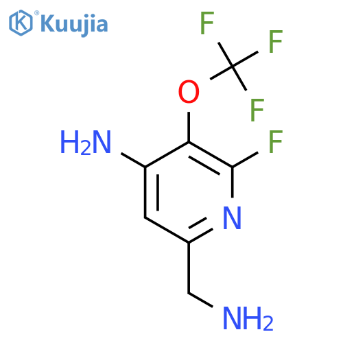 4-Amino-6-(aminomethyl)-2-fluoro-3-(trifluoromethoxy)pyridine structure