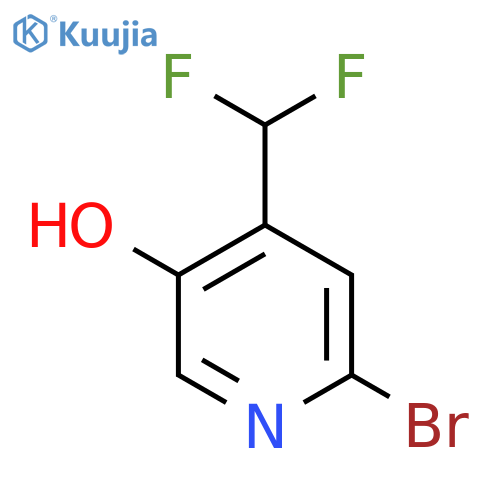 6-Bromo-4-(difluoromethyl)pyridin-3-ol structure