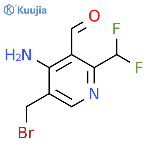 4-Amino-5-(bromomethyl)-2-(difluoromethyl)pyridine-3-carboxaldehyde structure
