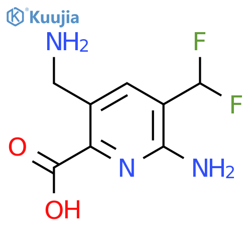 2-Amino-5-(aminomethyl)-3-(difluoromethyl)pyridine-6-carboxylic acid structure