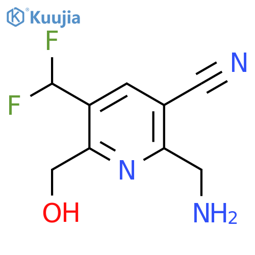 2-(Aminomethyl)-3-cyano-5-(difluoromethyl)pyridine-6-methanol structure