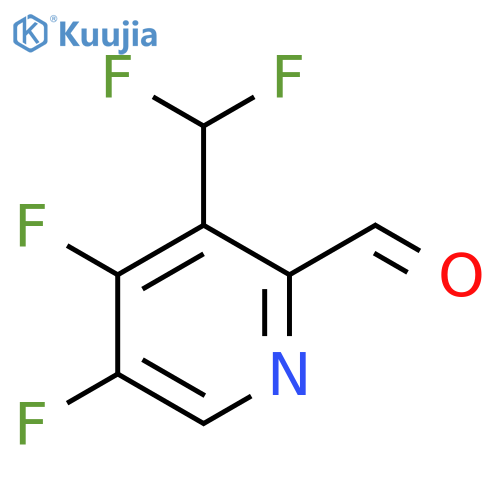 4,5-Difluoro-3-(difluoromethyl)pyridine-2-carboxaldehyde structure