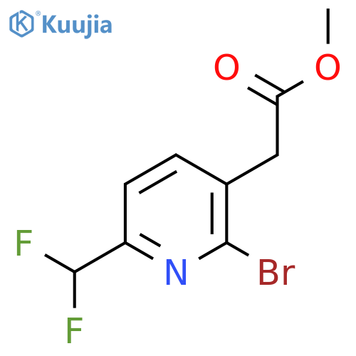 Methyl 2-bromo-6-(difluoromethyl)pyridine-3-acetate structure