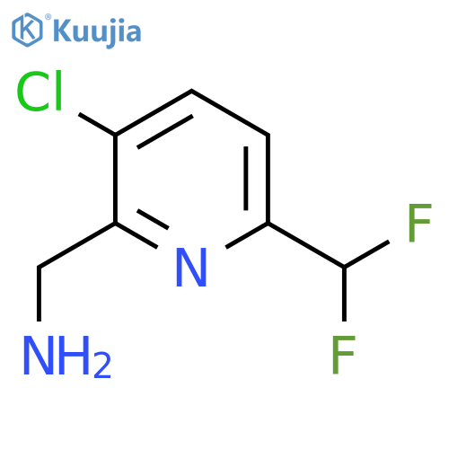 2-(Aminomethyl)-3-chloro-6-(difluoromethyl)pyridine structure