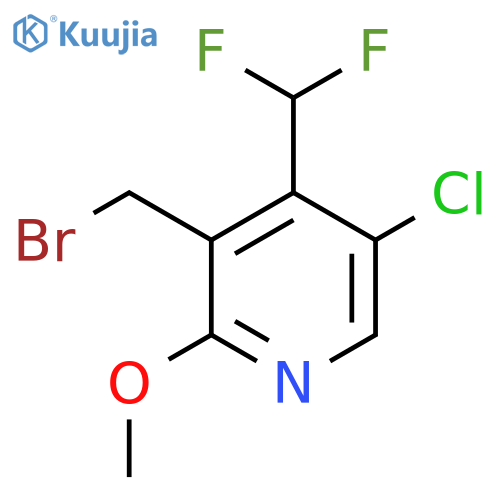 3-(Bromomethyl)-5-chloro-4-(difluoromethyl)-2-methoxypyridine structure