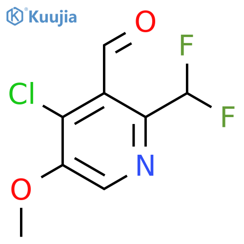 4-Chloro-2-(difluoromethyl)-5-methoxypyridine-3-carboxaldehyde structure