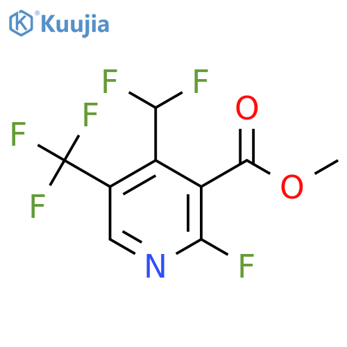 Methyl 4-(difluoromethyl)-2-fluoro-5-(trifluoromethyl)pyridine-3-carboxylate structure