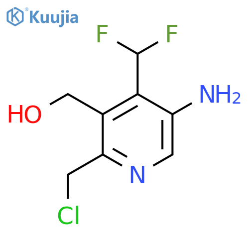 5-Amino-2-(chloromethyl)-4-(difluoromethyl)pyridine-3-methanol structure