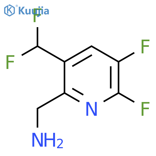 6-(Aminomethyl)-2,3-difluoro-5-(difluoromethyl)pyridine structure