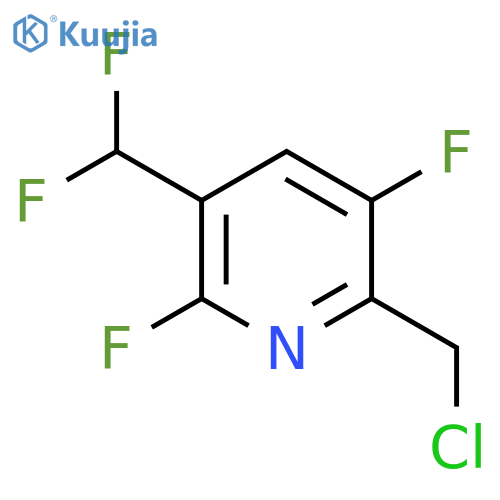 2-(Chloromethyl)-3,6-difluoro-5-(difluoromethyl)pyridine structure
