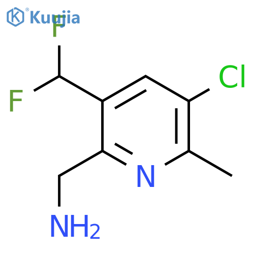2-(Aminomethyl)-5-chloro-3-(difluoromethyl)-6-methylpyridine structure