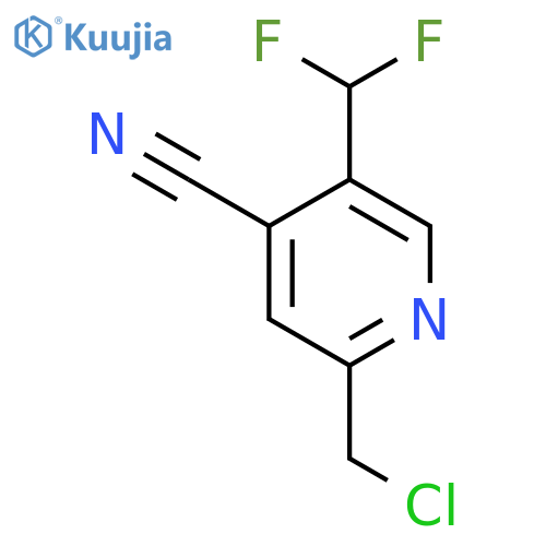 2-(Chloromethyl)-4-cyano-5-(difluoromethyl)pyridine structure