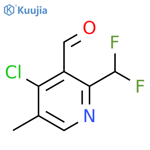 4-Chloro-2-(difluoromethyl)-5-methylpyridine-3-carboxaldehyde structure
