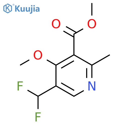Methyl 5-(difluoromethyl)-4-methoxy-2-methylpyridine-3-carboxylate structure