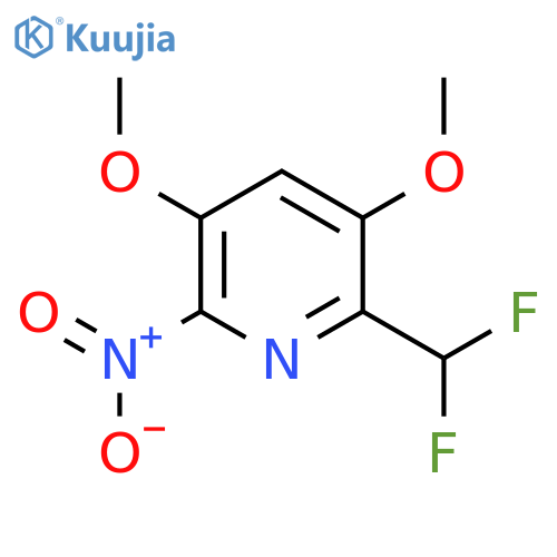 2-(Difluoromethyl)-3,5-dimethoxy-6-nitropyridine structure