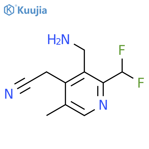 3-(Aminomethyl)-2-(difluoromethyl)-5-methylpyridine-4-acetonitrile structure