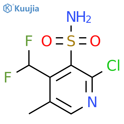 2-Chloro-4-(difluoromethyl)-5-methylpyridine-3-sulfonamide structure