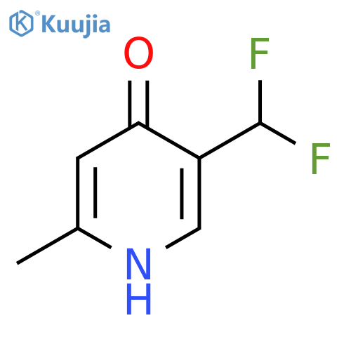 5-(Difluoromethyl)-4-hydroxy-2-methylpyridine structure