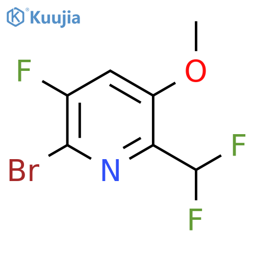 2-Bromo-6-(difluoromethyl)-3-fluoro-5-methoxypyridine structure