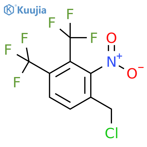 3,4-Bis(trifluoromethyl)-2-nitrobenzyl chloride structure